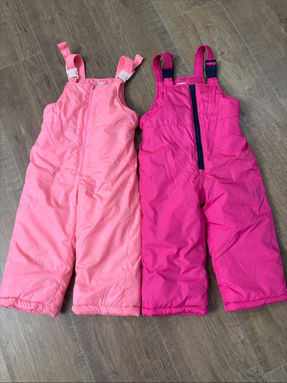 Carter's Pink and Hot Pink Insulated Snow Overalls